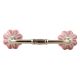 Baby Pink Flower Medium Ceramic Bridge Handle